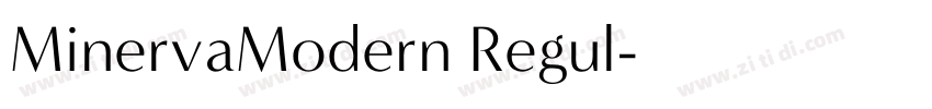 MinervaModern Regul字体转换